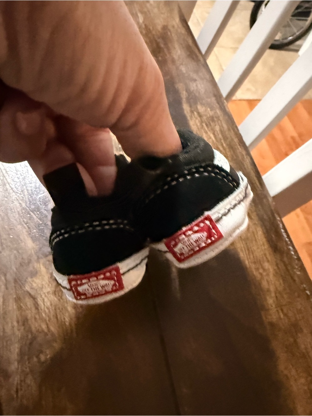 Vans Slip On Infant Baby Crib Shoes - Black & White Checkered- Boys or Girls - Picture 9 of 11